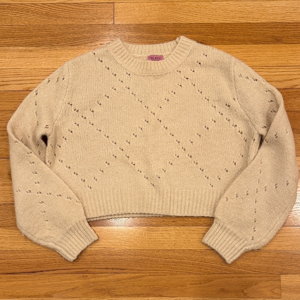 Women's Cream Knit Sweater